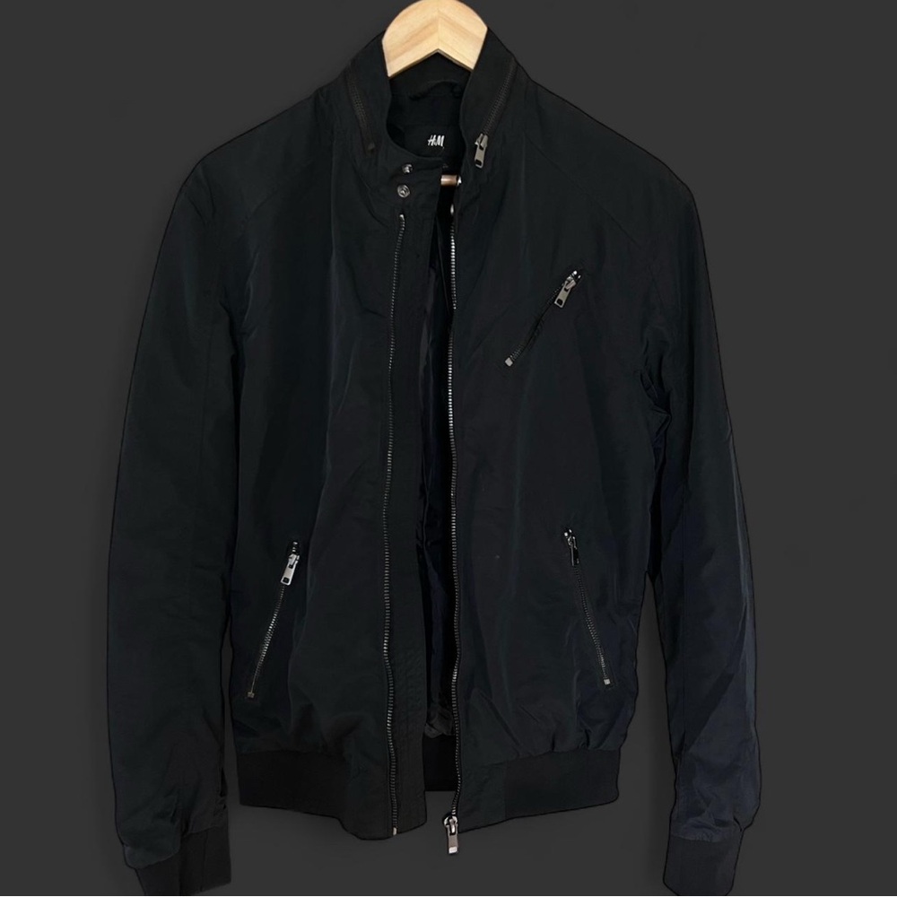 Black H&M Bomber Jacket Size S